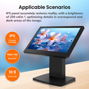 Đầy đủ phẳng FHD 1080P 15 inch 15.6 inch TFT POS Hệ thống HD Bảng điều chỉnh cảm ứng điện dung màn hình Màn hình ATM <span class=keywords><strong>LCD</strong></span> hiển thị - Product Image 4