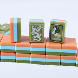 Custom Multi-Pattern <b>Acrylic</b> American Mahjong Set 4-Layer Multiple Styles Mahjong Tiles <b>Board</b> Game Gift OEM Wholesale - Product Image 1