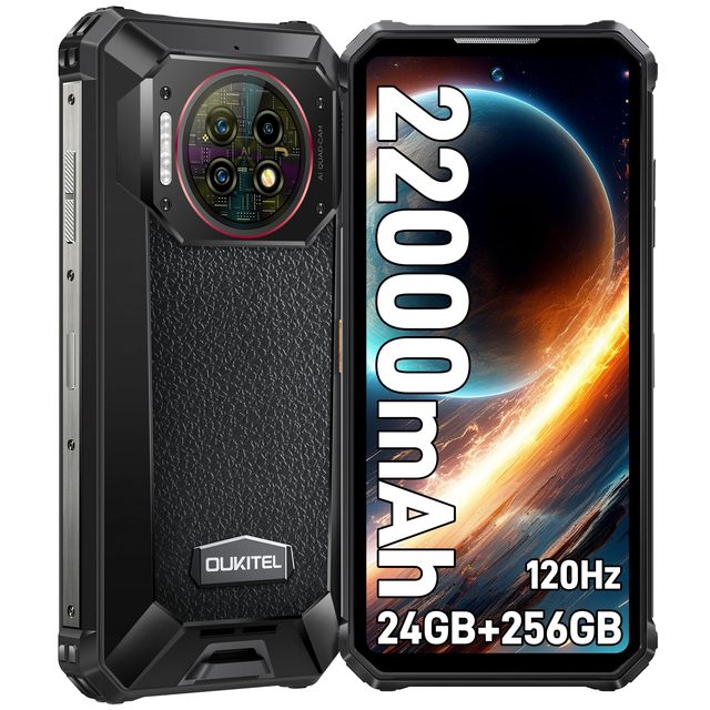 OUKITEL WP19 Pro SmartPhone 6.8" FHD+ Phones Mobile Android Smartphone 8GB+256GB Rugged Smart Phone Super Big Battery Phone