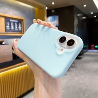 Coques de téléphone portable antichoc en TPU mat couleur bonbon, fluorescentes originales effet gelée pour 16 Pro Max 15 14 13 17