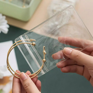 Transparent Jewelry Storage Bag Sealable Plastic Bracelet Earring Organizer Anti <b>Oxidation</b> Packaging For Jewelry - Product Image 2
