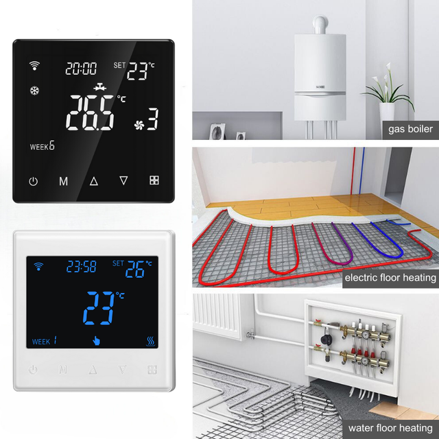 Latest WiFi 16A Tuya Heating Constant Greenhouse Digital Programmable Alexa Smart Home System Temperature Controller Thermostat