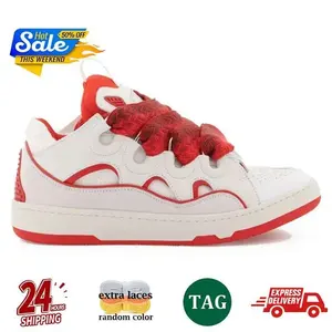 Sepatu Sneakers Kulit Asli Pria Desainer Lanves Tren Mode 2025, Platform Kustom, Mewah, Penambah Tinggi, Gaya Berjalan - Product Image 2