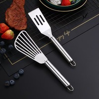 Spatule en acier inoxydable pour griller le poisson, ustensile de cuisine pour saisir le steak, petite spatule de cuisine