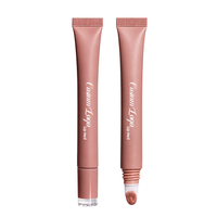 Gloss à lèvres teinté au collagène végétalien, ultra-hydratant, effet naturel, personnalisable avec votre logo, vente en gros