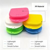 Étui de rangement pour appareil dentaire en PP, personnalisable avec logo OEM/ODM, multicolore, pour gouttières et aligneurs
