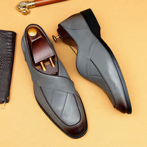 Zapatos Oxford de Cuero Genuino para Hombre, Punta Cuadrada, Transpirables, Antideslizantes, Casuales, Precio Bajo, Venta al Por Mayor Disponible - Product Image 4