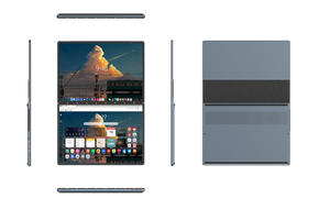 Business Laptops Dual 13.5inch 2.5K Dual Screen Touch Laptop DDR5 CPU N100 Window 11 Home 16GB RAM 1TB <b>SSD</b> 2 in 1 Laptops - Product Image 3