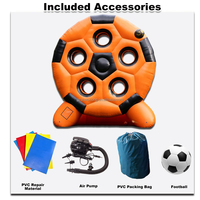 Cible de football gonflable commerciale pour adultes et enfants, arène de fléchettes de football gonflable, jeux sportifs amusants, cible de fléchettes de football gonflable