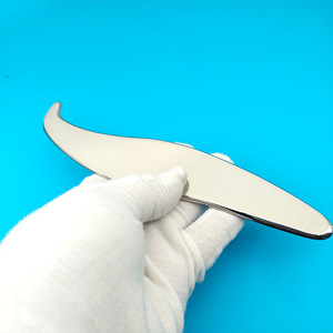 Outil de libération myofasciale en acier inoxydable avec pochette en velours <span class=keywords><strong>noir</strong></span> pour la relaxation des tissus profonds et des méridiens musculaires souples - Product Image 2