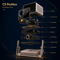 Proyector Láser Triple C5 Pro Max 4K, 3200 Lúmenes, Dolby Vision HDR10+, 240Hz, WiFi 6, Proyector Inteligente para Cine en Casa