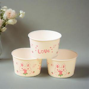 Custom White <b>Disposable</b> Food Grade Kraft Paper Bowls with <b>Lid</b> for Takeaway Salad Premium Quality Kraft Paper Bowls - Product Image 3
