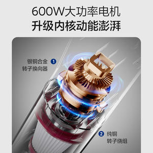 เครื่องดูดฝุ่นแบบมีสาย AUX รุ่น AXS-527 เครื่องดูดฝุ่นแบบแห้งแบบมือถือน้ำหนักเบาพร้อมหัวดูด 4-6 หัวสำหรับทำความสะอาดพรมพื้นบ้าน - Product Image 5