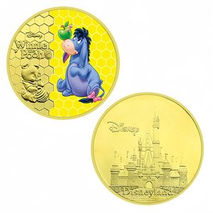 Pièce de monnaie commémorative plaquée or sur le thème de l'animation de bandes dessinées américaines, badge commémoratif en métal pour anniversaire d'enfants, cadeau de collection - Product Image 5