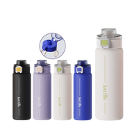 Beuachy nouveau Style 316 acier inoxydable tasse isolée Double bouteille d'eau potable grande capacité extérieur Portable flacon rebondissant
