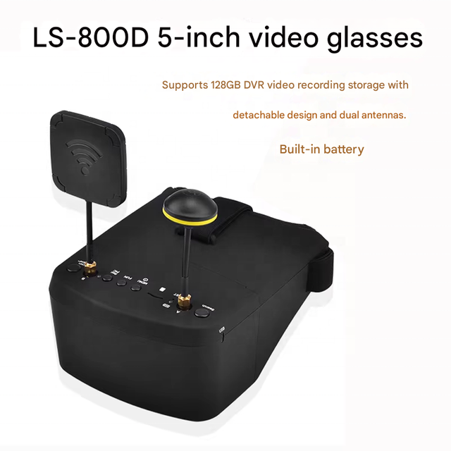 5.8G LS-800D 5.0-inch FPV Goggles DVR Recording 40-channel Monitor DRONE CAMERA UAV COMPONENTS BOM SERVICE CN