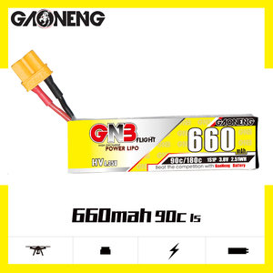 GNB สำหรับ 1S 3.8V HV 660mAh 90C XT30 แบตเตอรี่ลิโปอีแม็กซ์ นาโนฮอว์ก เอฟพีวี วูป ควอดส์ 300 รอบ 25C - Product Image 2