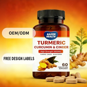 Pilules de curcuma végétariennes OEM/ODM pour soutenir la flexibilité des articulations, la récupération musculaire et le bien-être général du corps - Product Image 1