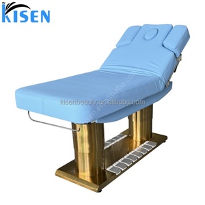 Kisen Top Modern Beauty <b>Bed</b> 220V/110V Electric Led Light Foot Control <b>Lash</b> Tattoo Chair for Facial Treatment with 4 Motors - Product Image 1