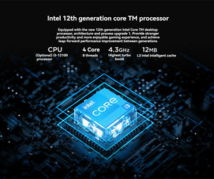 สำหรับเลอโนโว เลคู เดสก์ท็อป 310 อินเทล คอร์ <span class=keywords><strong>i3</strong></span>-<span class=keywords><strong>12100</strong></span> แรม 8GB DDR4 512GB SSD วินโดวส์ 11 เดสก์ท็อปพีซีสำหรับเล่นเกม - Product Image 5