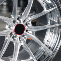 Jantes de voiture concaves en alliage d'aluminium forgé brossé, neuves, 2 pièces, 17-24 pouces, 6x139.7 5x114.3 5x120 130, compatibles avec