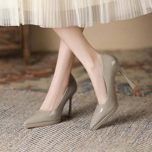 Newest Pointed Sexy High Heels Dress <strong>Pary</strong> Leather Lady Shoes - Product Image 5