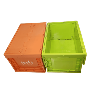 QS bán HOT HOT bán công nghiệp Stackable có thể gập lại nhựa di chuyển gấp ráp Thùng - Product Image 1