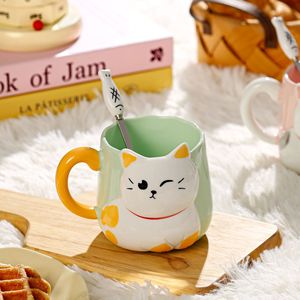 Taza de Cerámica con Diseño de Gato, Taza de Café con Dibujos Animados de Animales, Taza de Cerámica para Amantes de los Gatos - Product Image 2