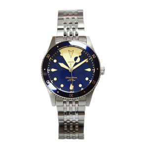 Montre-<span class=keywords><strong>bracelet</strong></span> à cadran mécanique automatique lumineux personnalisée pour hommes caractéristique de plongée <span class=keywords><strong>bracelet</strong></span> en cuir et élastique en acier inoxydable - Product Image 1