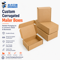 Boîtes d'expédition pliables en carton ondulé, mat, minimaliste, durable, pour stockage en entrepôt et expédition - Vente en gros