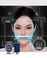 Mesin Analisis Kulit Wajah 3D Teknologi AI Terbaru untuk Salon, Pemindai 3D, Detektor Wajah Ajaib, Perangkat Cermin