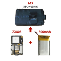 Chip Pelacak GPS Mini Terkecil di Dunia ZX808 Topin 365GPS Chip Pelacak GPS Terlaris dengan Sistem APP+Web+SMS