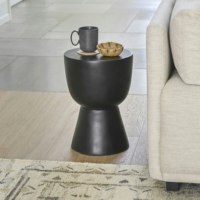 Table basse classique moderne écologique et légère, tabouret noir au design élégant pour la décoration intérieure du salon et de la salle à manger