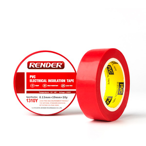 Tùy chỉnh được thực hiện tại Trung Quốc Chất lượng cao không thấm nước và độ bám dính cao PVC cách điện băng đỏ 19mmx10y - Product Image 1