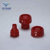 Capuchon en plastique PE anti-étouffement rouge pour sachet Doypack
