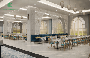 Thiết Kế Khu Vực Bữa Sáng Của Khách Sạn Hiện Đại Bàn Tự Chọn Khách Sạn Theo Yêu Cầu Để Bán - Product Image 4