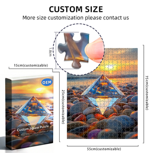 HD-Printed <strong>Diamond</strong> Jigsaw <strong>Puzzle</strong> Source Factory Oem 100-1000 Pieces Jigsaw <strong>Puzzle</strong> Manufacturer Custom Jigsaw <strong>Puzzle</strong> for <strong>Adult</strong> - Product Image 2