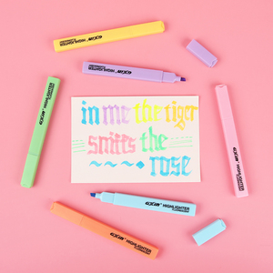 Gxin-Bolígrafo fluorescente a base de agua para oficina, suministros escolares, marcadores personalizados, 6 unidades/Set - Product Image 4