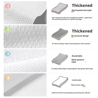 Gants et lingettes jetables non tissés sans rinçage pour le toilettage des animaux de compagnie, fabrication OEM personnalisée en Chine