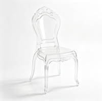 Chaise Princesse en Acrylique Transparent Empilable pour Hôtels, Banquets, Mariages et Événements – Vente en Gros et Location pour Fêtes