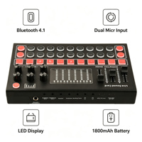 Carte son M9 Live, interface audio 4.1, double entrée micro, affichage LED, suppression du bruit, surveillance sans latence, sans fil pour téléphone et PC