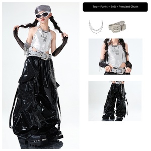 Tenue de danse <span class=keywords><strong>jazz</strong></span> pour filles, vêtements de performance tendance et élégants, looks de défilé pour jeunes filles, style hip-hop streetwear - Product Image 6