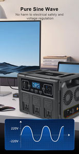 רשת סולארי מלאה עבור טלוויזיה ללא בנזין כוח סולרי 1200w סוללה גנרטור סולארי 220v נייד - Product Image 5