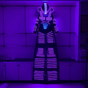 Funtoys-Lampe LED RVB clignotante pour costumes de robot avec casque, inspirée de Kryoman et David <span class=keywords><strong>Guetta</strong></span>. - Product Image 3