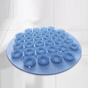 Cepillo de baño de silicona grande de moda moderno, exfoliante corporal de ducha exfoliante ligero para viajes en casa, Color personalizable Opp - Product Image 5