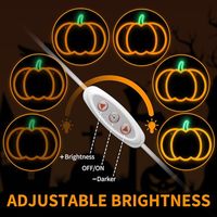 Neonawall En gros Enseigne néon citrouille d'Halloween, à intensité variable, alimentée par USB, lumière murale suspendue, décoration pour la maison, les fêtes et le festival d'Halloween