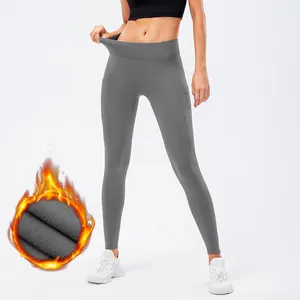 XXXL Sexy Ladies Sport Pants High Waist Tummy Control soft Warmer Gym Winter Leggings For Women