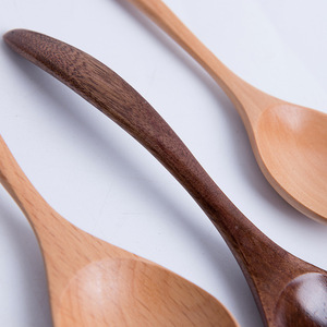 Cucchiai in Legno Lucidato ad Acqua Stile Giapponese con Manico Lungo per Miele, <span class=keywords><strong>Caffè</strong></span> e Zuppa di Riso per Bambini, Prodotti all'Ingrosso a Fujian - Product Image 3