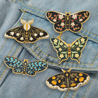 Insigne de revers papillon bijoux cadeau papillons épingles en émail personnalisées insigne papillons épingles en émail