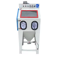 Machine de nettoyage automatique sans poussière pour sablage humide et ponçage à sec avec chambre de sablage à vapeur d'eau et ponceuse manuelle